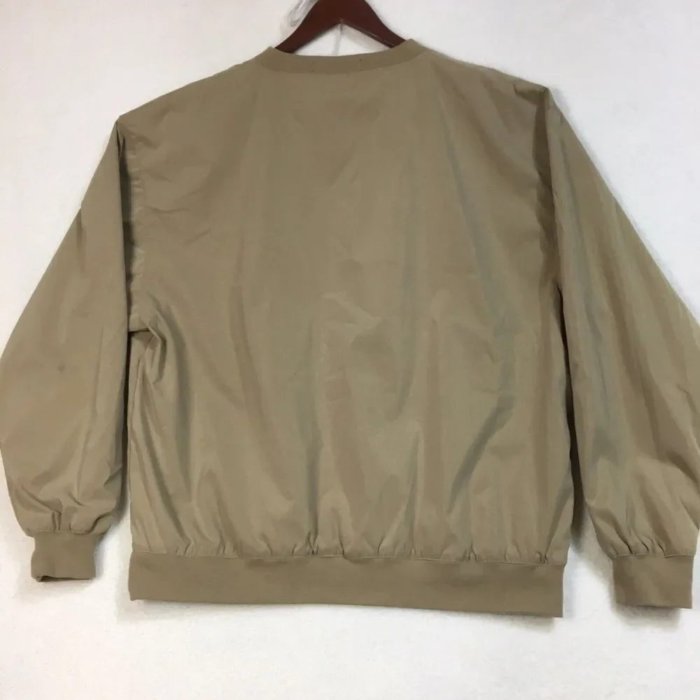 Cross Creek Hatteras Windbreaker Mens Sz XL Beige Pullover Nautical - Picture 6 of 8